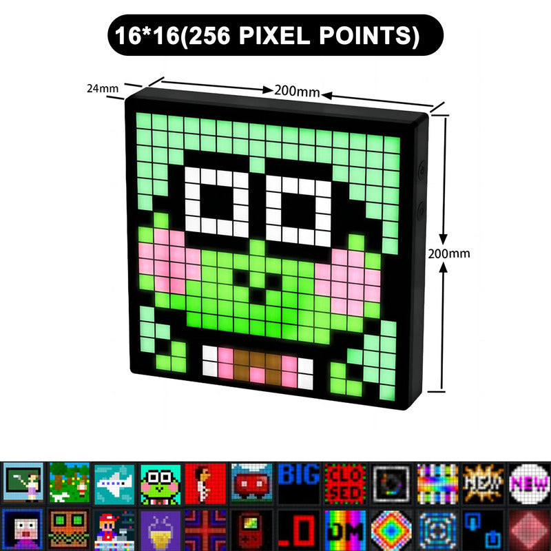 Pixel Art™: RGB LED Matrix Display with Bluetooth Control for Contemporary Decor