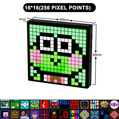 Pixel Art™: RGB LED Matrix Display with Bluetooth Control for Contemporary Decor