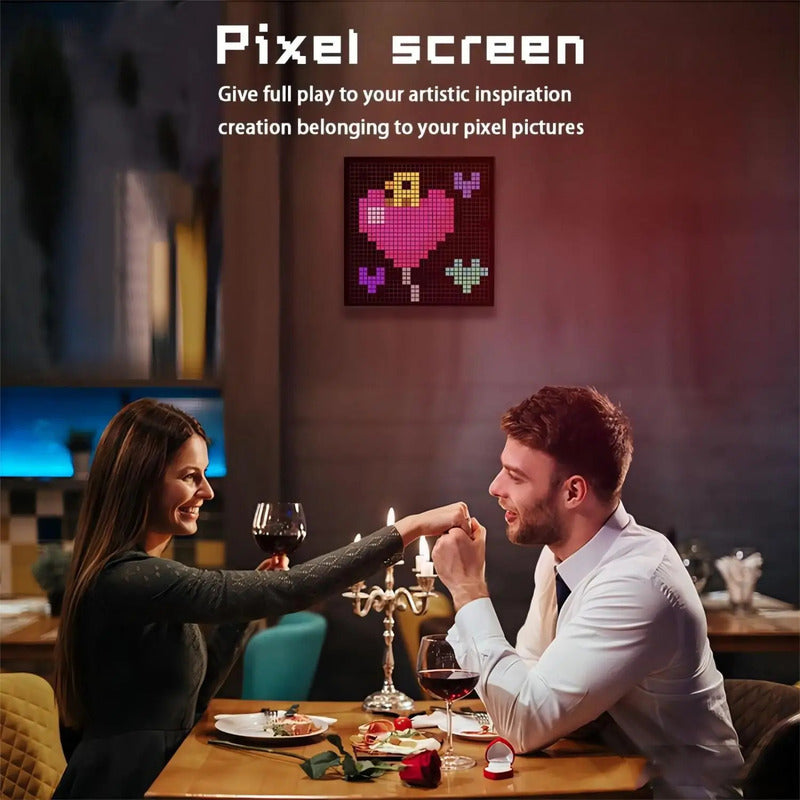 Pixel Art™: RGB LED Matrix Display with Bluetooth Control for Contemporary Decor