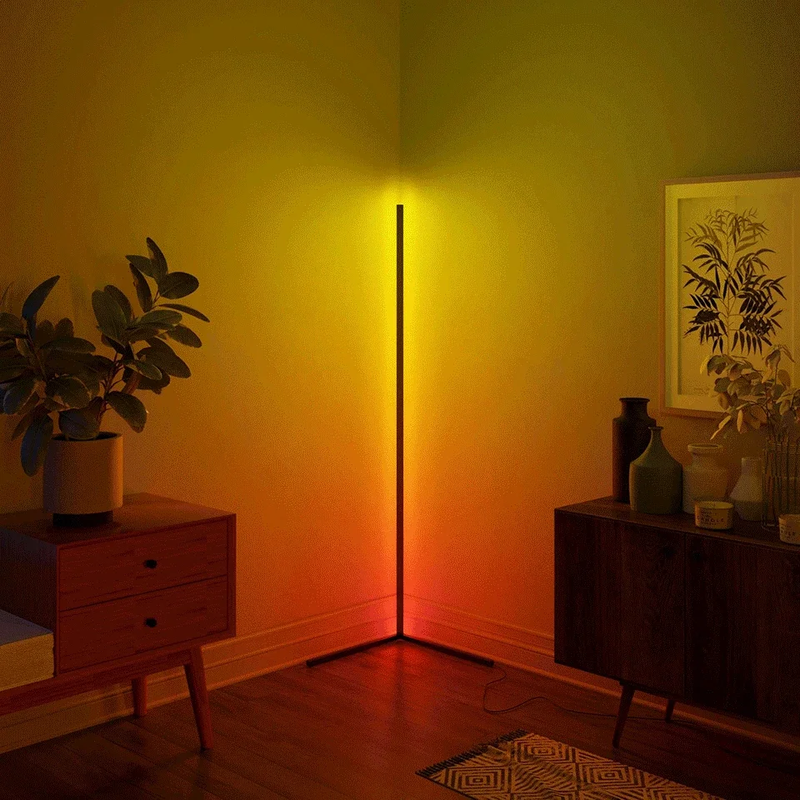 AuraWave™ smart corner Lamp: Colorful Beats & Remote Control