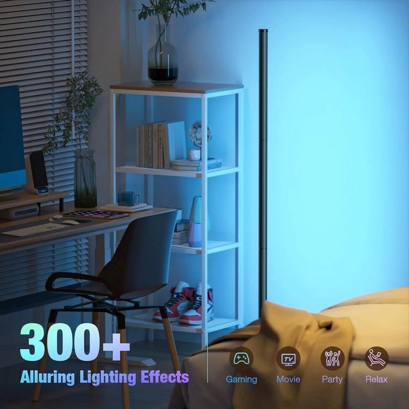 AuraWave™ smart corner Lamp: Colorful Beats & Remote Control