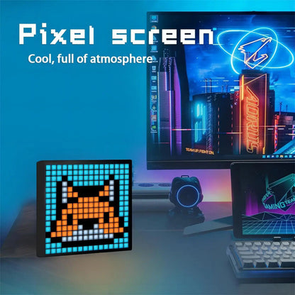 Pixel Art™: RGB LED Matrix Display with Bluetooth Control for Contemporary Decor